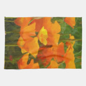 ハナビシソウのimpasto キッチンタオル (横)