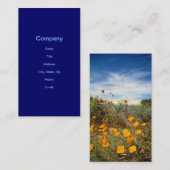 ハナビシソウ及び砂丘 名刺 (正面/裏面)