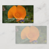 ハナビシソウ 名刺 (正面/裏面)