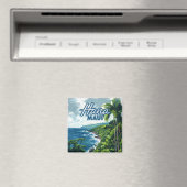 ハナマウイハワイロードトゥハナビーチコーストレトロ マグネット (インサイチュ (食洗機))