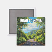 ハナマウイハワイ旅行への道 マグネット (正面/裏面)