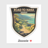 ハナマウイハワイ旅行アートヴィンテージへの道 シール (シート)