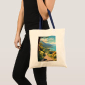 ハナマウイハワイ旅行アートヴィンテージへの道 トートバッグ (正面(商品))