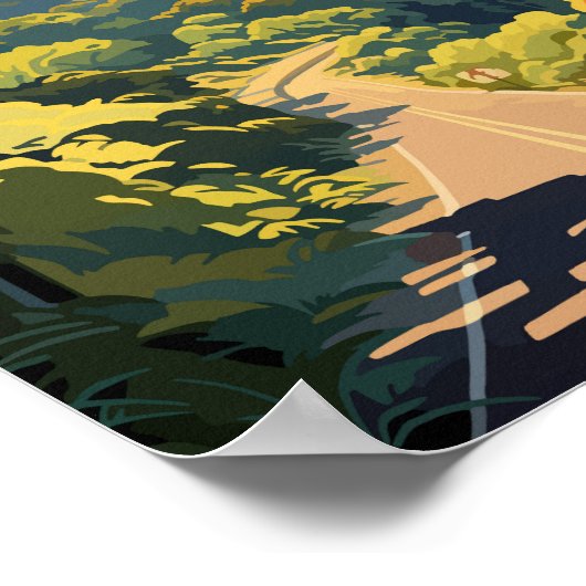 ハナマウイハワイ旅行アートヴィンテージへの道 ポスター (角)