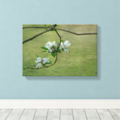 ハナミズキのウォールアート キャンバスプリント (インサイチュ (ウッドフロア))