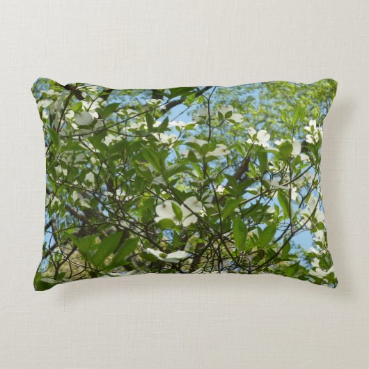 ハナミズキの枝春 アクセントクッション (正面)