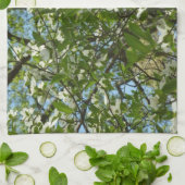 ハナミズキの枝春 キッチンタオル (折り畳み)