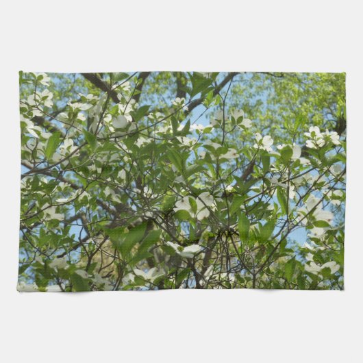 ハナミズキの枝春 キッチンタオル (横)