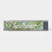 ハナミズキの枝春 デスクネームプレート (正面)