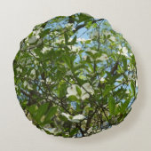 ハナミズキの枝春 ラウンドクッション (裏面)