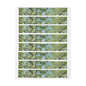 ハナミズキの枝春 ラップアラウンドラベル (シート)