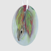 ハナミズキの灰色葉リス オーナメント (正面)