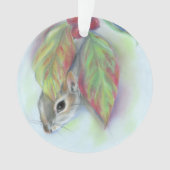 ハナミズキの灰色葉リス オーナメント (正面)