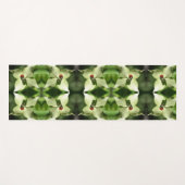 ハナミズキの白い花のラディバグ自然抽象芸術 ヨガマット (正面(横))