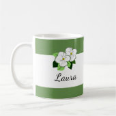 ハナミズキの花と名前コーヒーマグ コーヒーマグカップ (左)