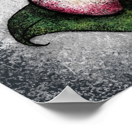 ハナミズキの花のポスターウォールアート ポスター (角)