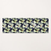 ハナミズキの花のラディバパーソナライズされたグ ヨガマット (正面(横))