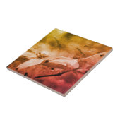 ハナミズキの花の白黒ヴィンテージ タイル (側面)