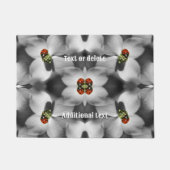 ハナミズキの花の自然パーソナライズされた ドアマット (正面)