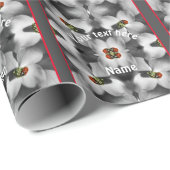 ハナミズキの花の自然パーソナライズされた ラッピングペーパー (ロールコーナー)