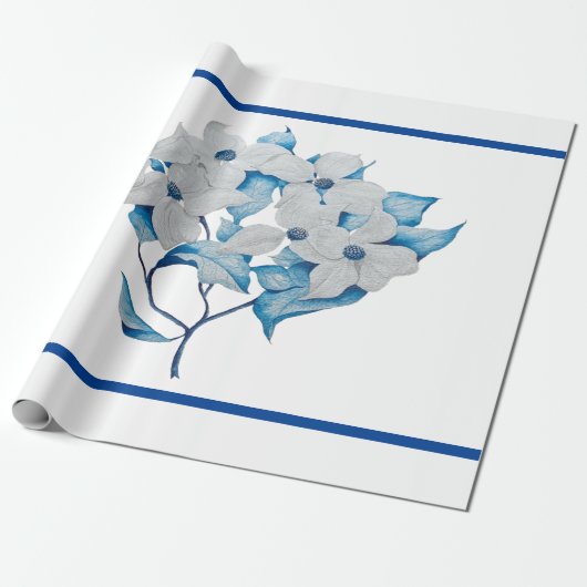 ハナミズキの花を包む紙 ラッピングペーパー (アンロールド)