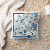 ハナミズキの花を装飾用クッション クッション (ブランケット)