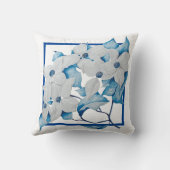 ハナミズキの花を装飾用クッション クッション (裏面)