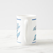 ハナミズキの花オンザボーン中国マグカップ ボーンチャイナマグカップ (裏面)