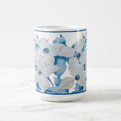 ハナミズキの花クラシック付きマグカップ コーヒーマグカップ (中央)