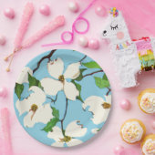 ハナミズキの花プリント ペーパープレート (パーティー)