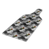 ハナミズキ花の自然模様 カッティングボード (角)