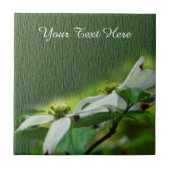 ハナミズキ花の芸術 タイル (正面)