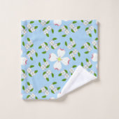 ハナミズキ花 バスタオルセット (ウォッシュタオル)