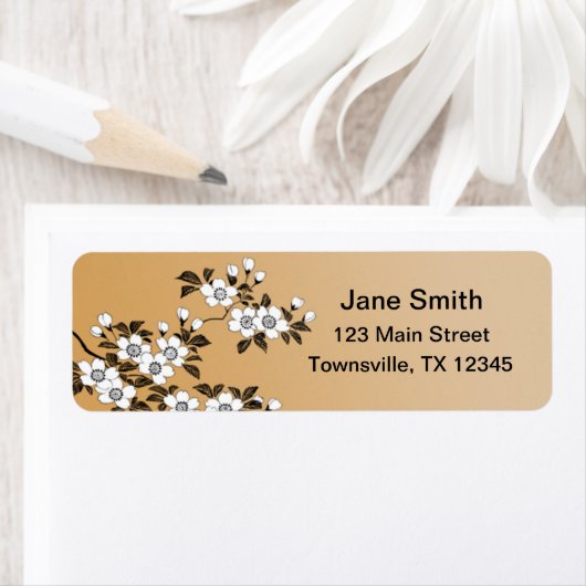 ハナミズキ花 ラベル (インサイチュ)