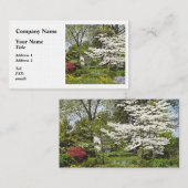 ハナミズキ開花 名刺 (正面/裏面)