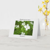 ハナミズキ カード (黄色い花)
