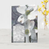 ハナミズキ カード (黄色い花)