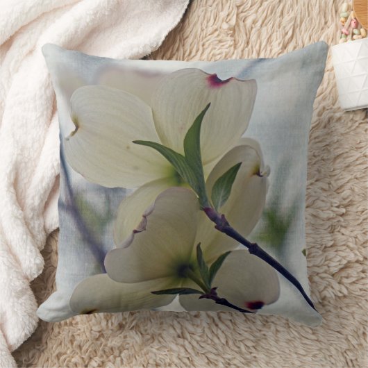 ハナミズキ クッション (ブランケット)