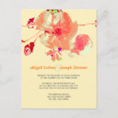 ハナミズキ/ピンク/桃/結婚式招待状はがき インビテーションポストカード (正面)