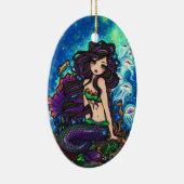 ハナリン著水中ファンタジーの人魚の芸術 セラミックオーナメント (右)