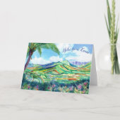 ハナリーバレーカウアイグリーティングカード カード (正面)