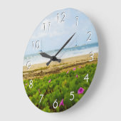 ハナリーベイカウアイハワイビーチ&ボーツ ラージ壁時計 (傾斜)