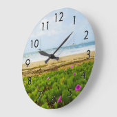 ハナリーベイカウアイハワイビーチ&ボーツ ラージ壁時計 (傾斜)