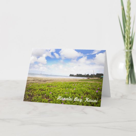 ハナリーベイカウアイハワイ限定プリント カード (正面)