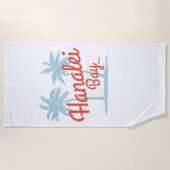 ハナリーベイハワイ島カウアイ ビーチタオル (正面)