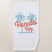 ハナリーベイハワイ島カウアイ ビーチタオル (正面)
