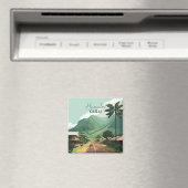 ハナレイカウアイハワイベイマウンテンズグリーン マグネット (インサイチュ (食洗機))