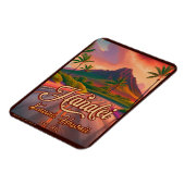 ハナレイカウアイハワイレトロボルケーノロード1950s マグネット (左側)