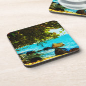 ハナレイベイカウアイハワイ抽象芸術 コースター (左側)