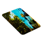 ハナレイベイカウアイハワイ抽象芸術 マグネット (右側)